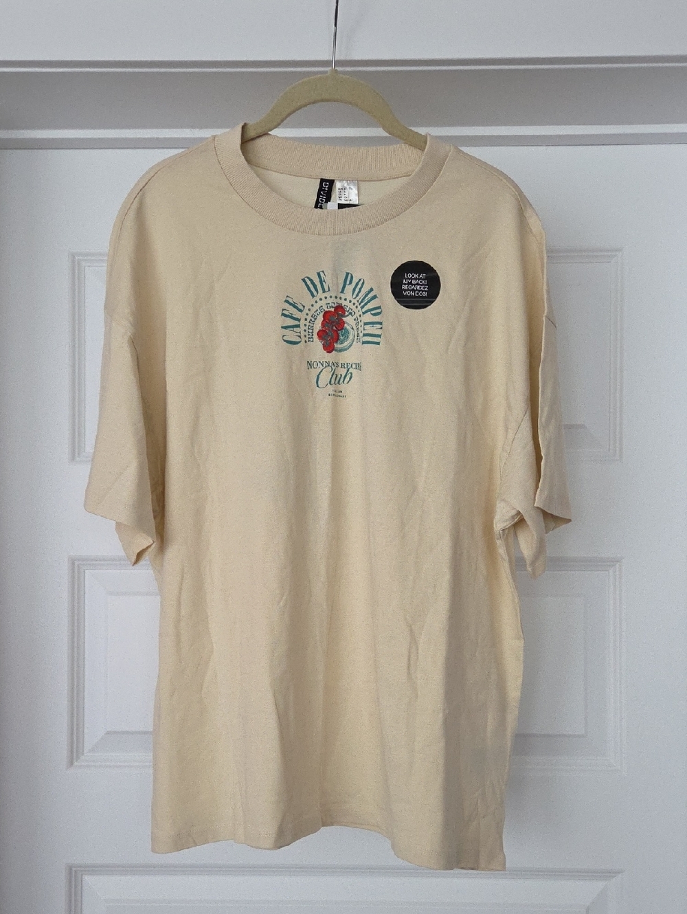 NWT H&M Oversized Graphic Tee, Size S